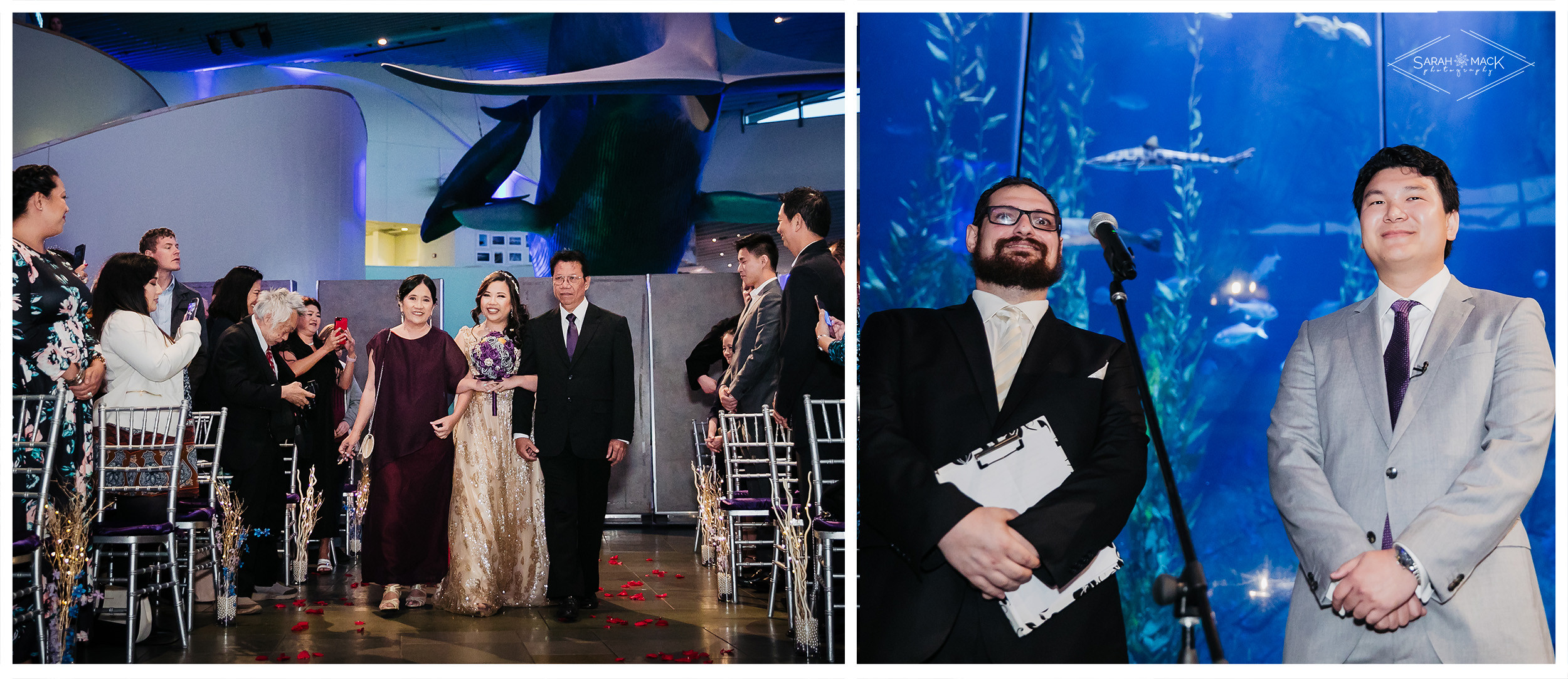 MD Long Beach Aquarium Wedding Photography