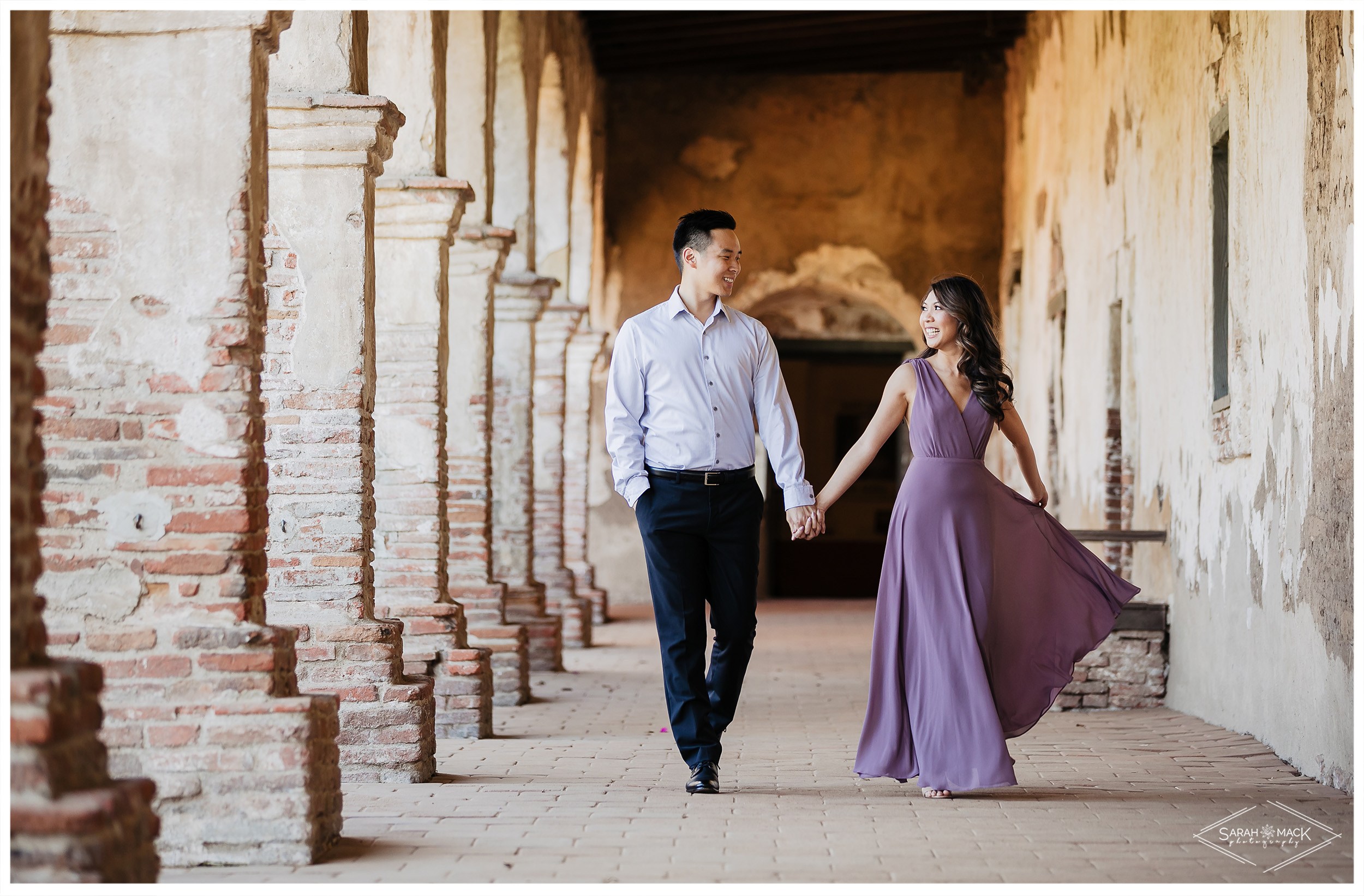 VA Mission San Juan Capistrano Engagement Photography