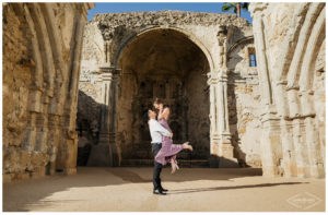 VA Mission San Juan Capistrano Engagement Photography