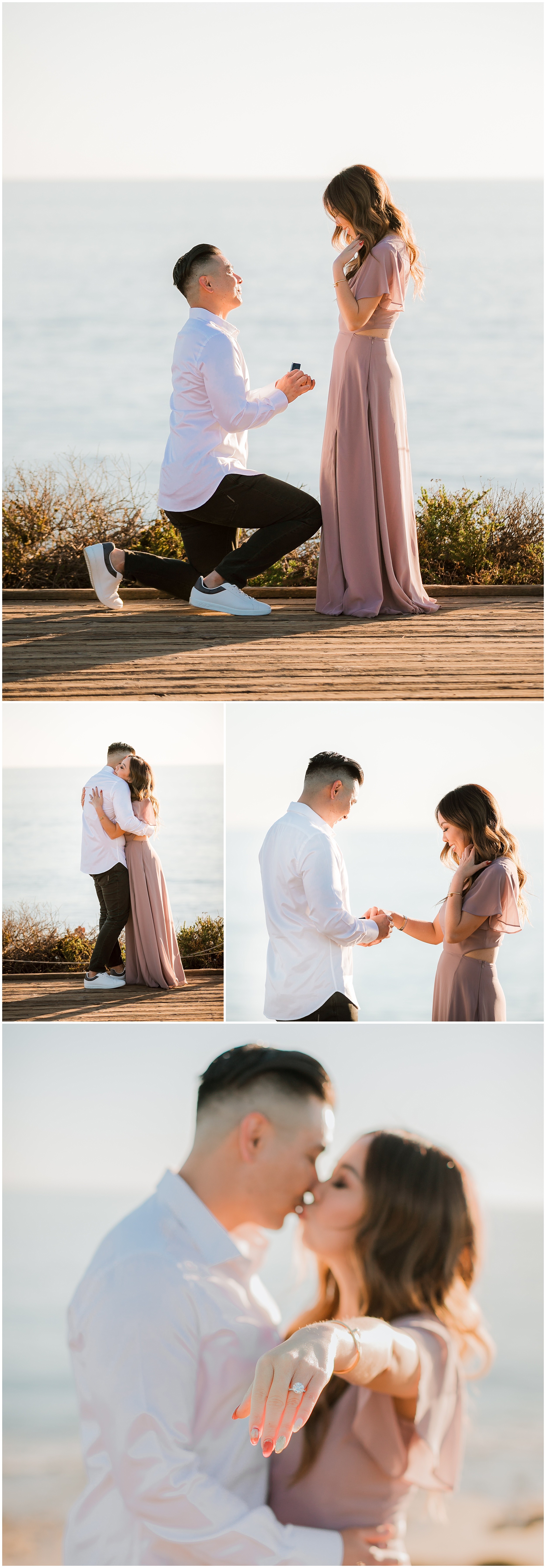 SC Crystal Cove Proposal Couples Photography