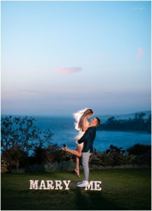 WL Ritz Carlton Laguna Niguel Proposal Photography