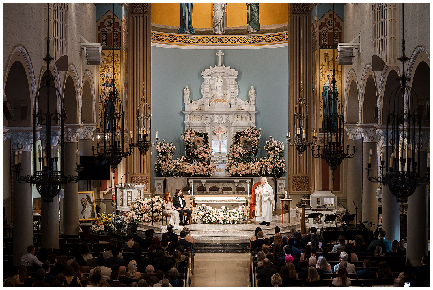 JJ Santa Monica Catholic Church Wedding Photography