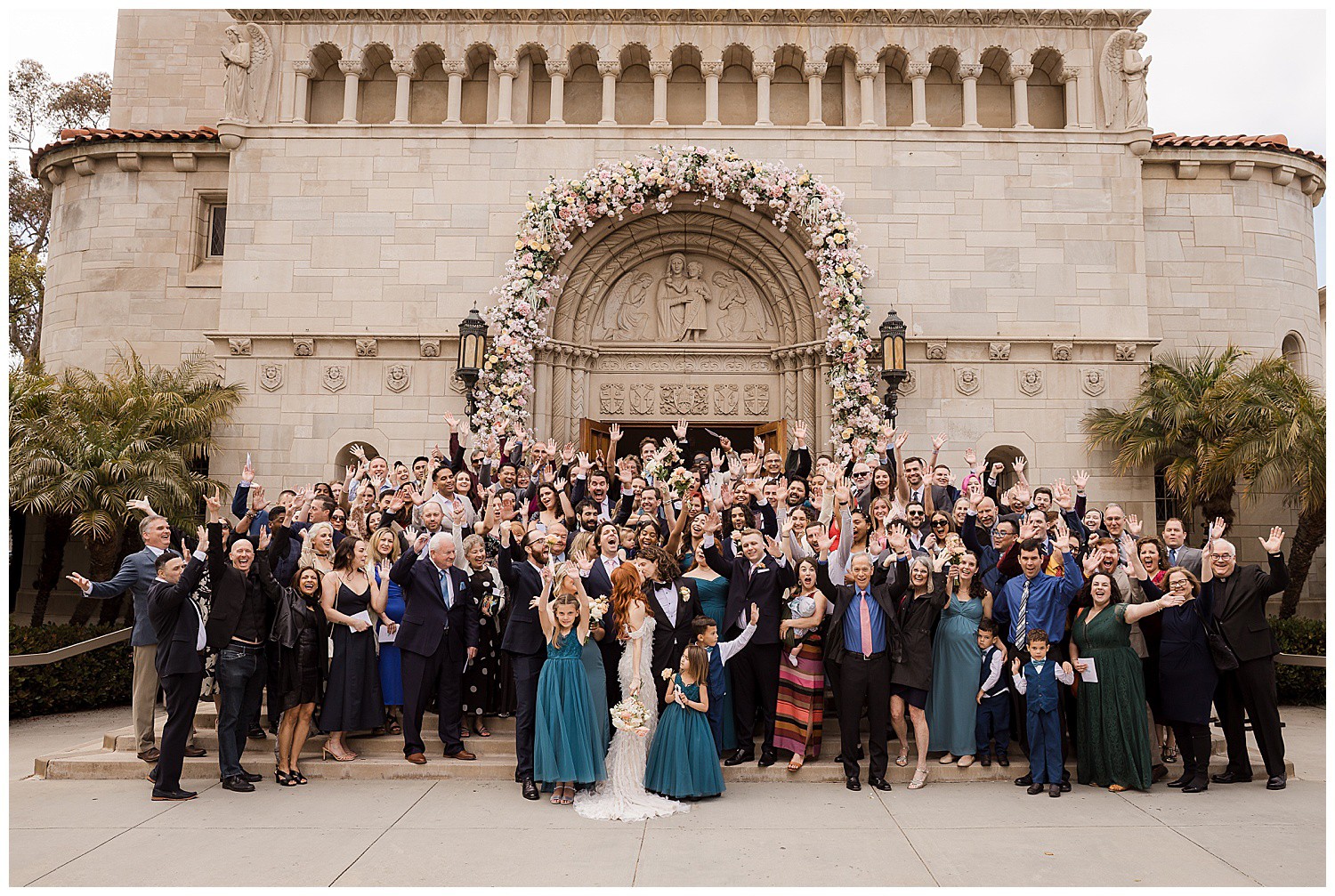 JJ Santa Monica Catholic Church Wedding Photography