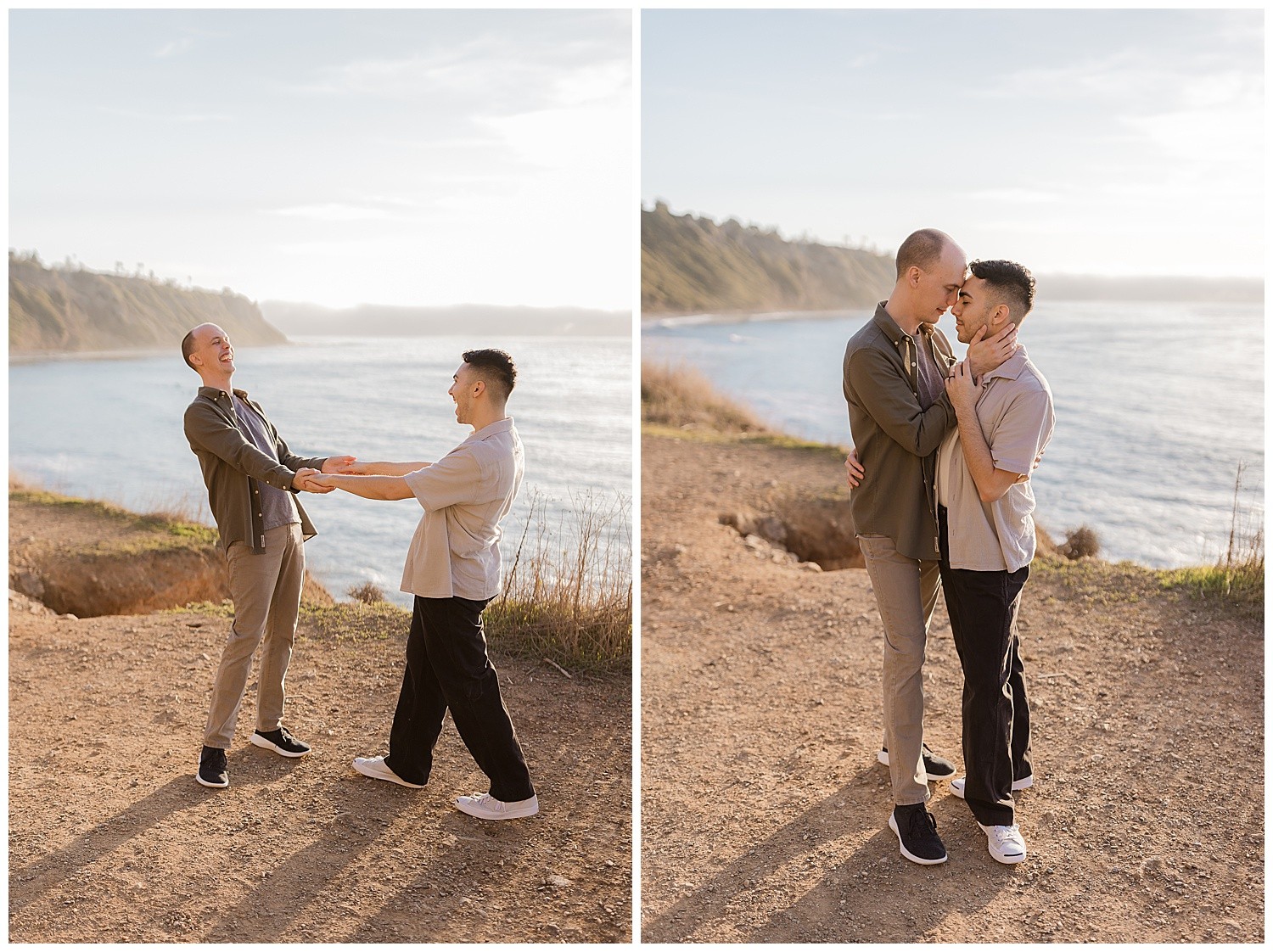 Palos Verdes Bluffs Cove Engagement Photography