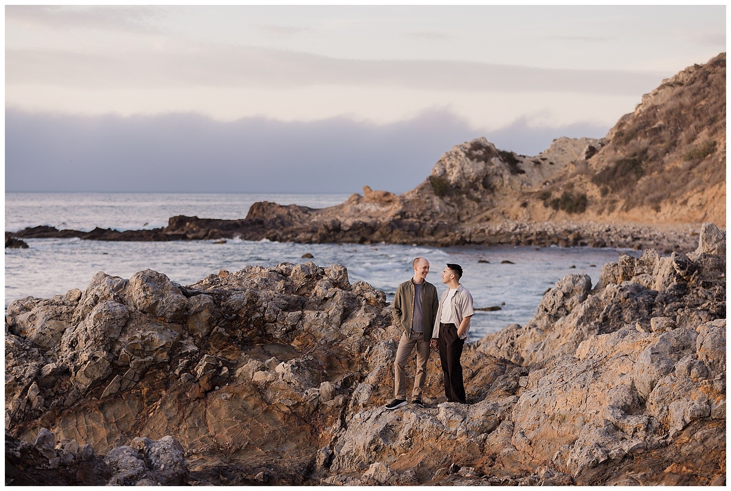 Palos Verdes Bluffs Cove Engagement Photography
