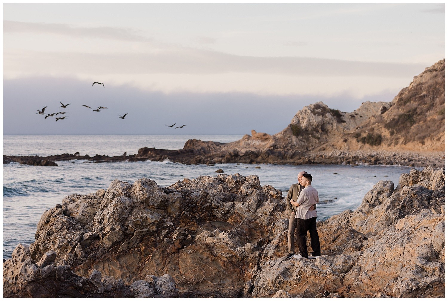 Palos Verdes Bluffs Cove Engagement Photography