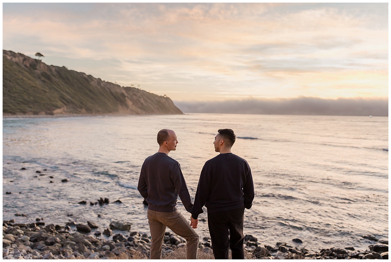 Palos Verdes Bluffs Cove Engagement Photography