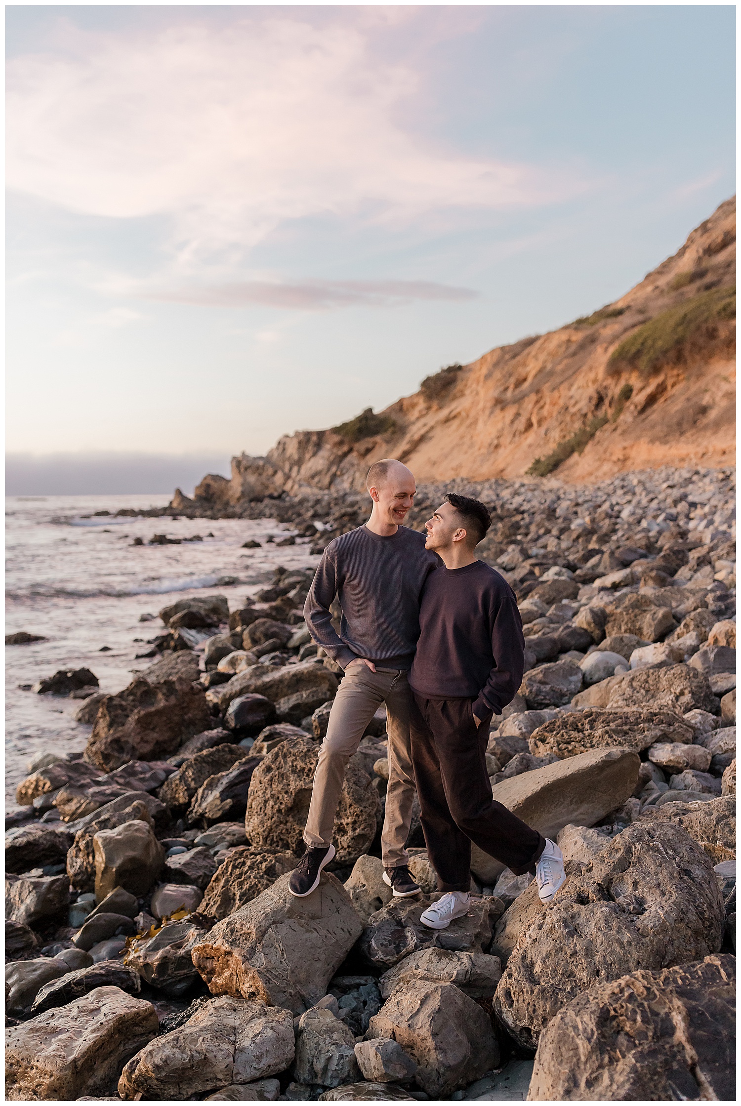 Palos Verdes Bluffs Cove Engagement Photography