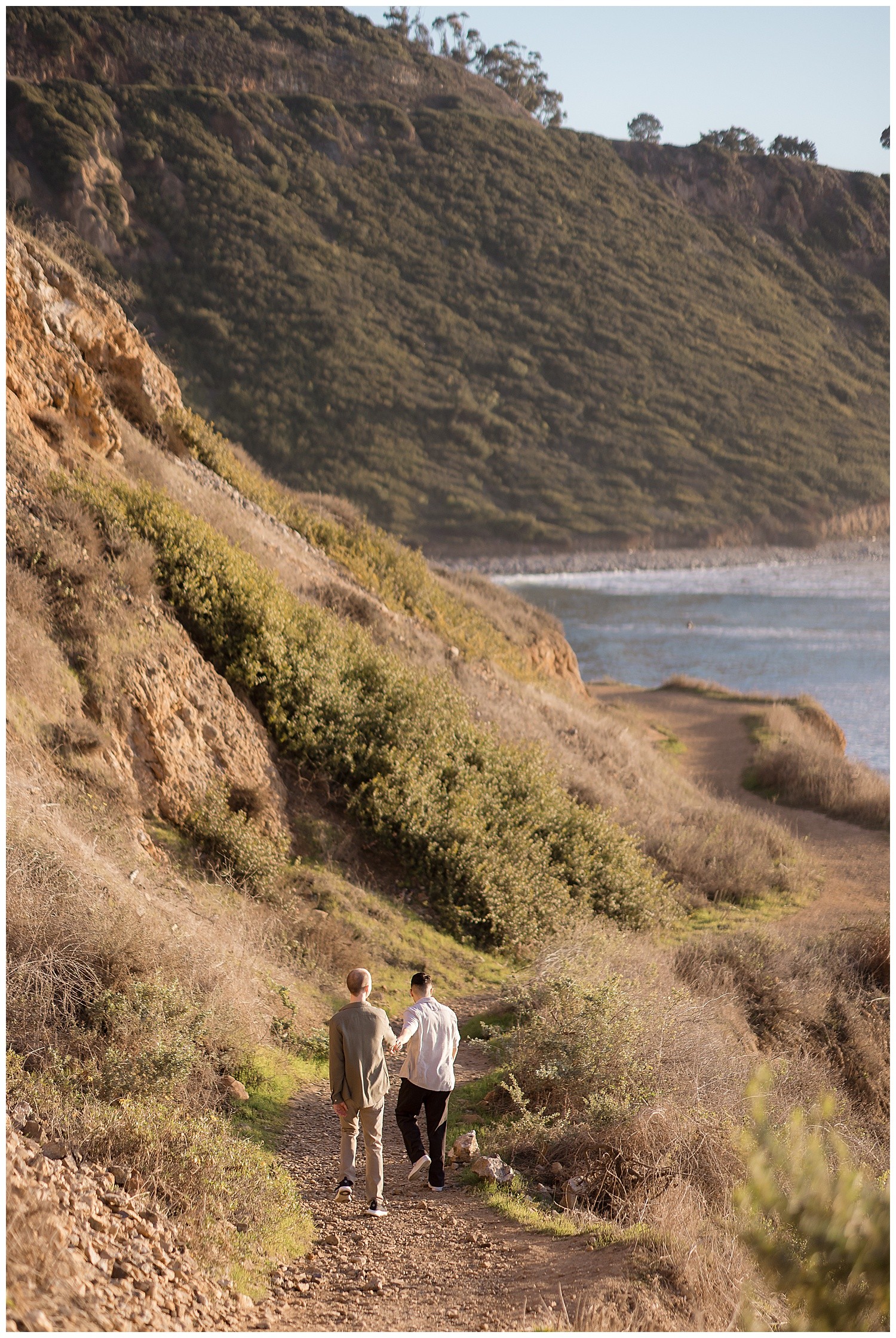 Palos Verdes Bluffs Cove Engagement Photography