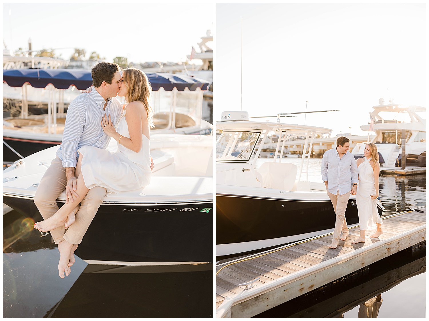 Newport Beach Boat Engagement