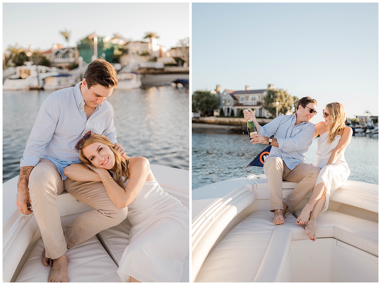 Newport Beach Boat Engagement